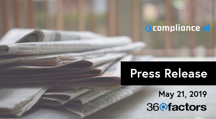 Compliance.ai Press Release 5-20-2019