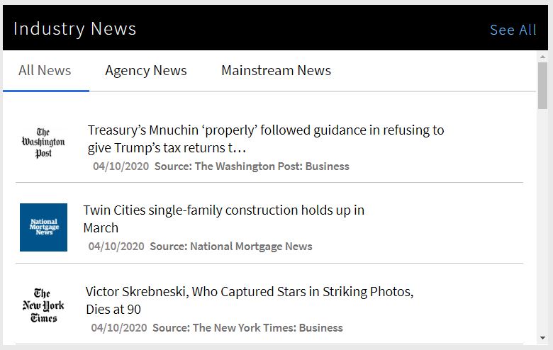 Industry News Widget