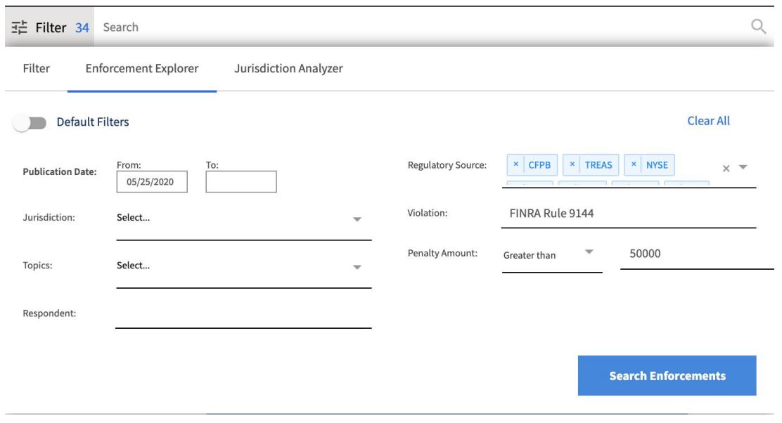 Enforcement Explorer Search