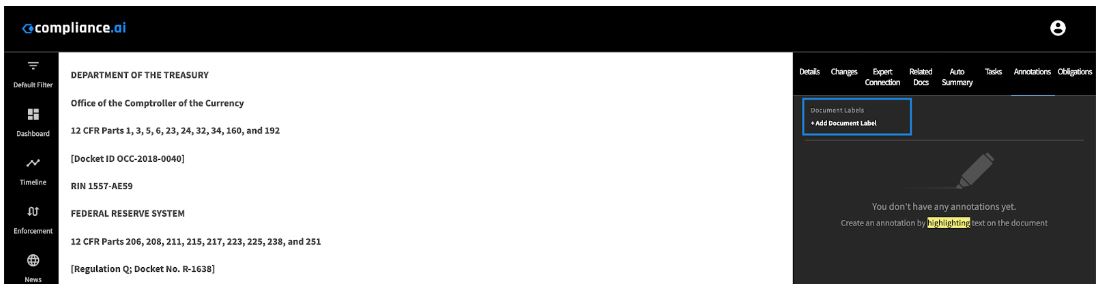 Add a Document Label