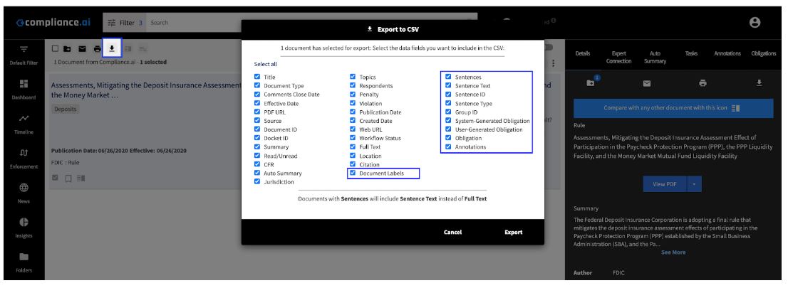 Export Annotations