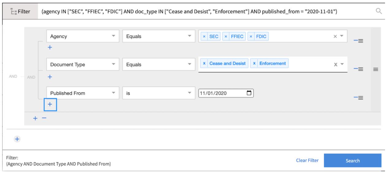 Using Advanced Search Filter2