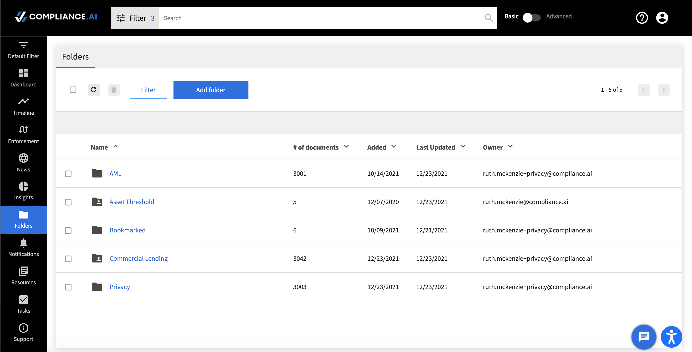 folders - screenshot 1